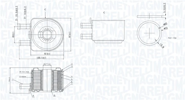 Oil Cooler, engine oil
